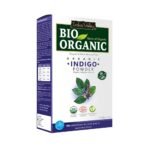 Indus Valley Bio Organic 100% Herbal Indigo Powder for Natural Hair Coloring, Organic Indigo Powder Protects hair from Damage - 100 gm - Fast Shipping to USA & Canada