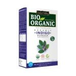 Indus Valley Bio Organic 100% Herbal Indigo Powder for Natural Hair Coloring, Organic Indigo Powder Protects hair from Damage - 100 gm - Fast Shipping to USA & Canada