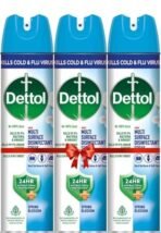 Dettol Multi-Surface Disinfectant Sanitizer Spray Bottle, 225ml-Pack of 3 (Spring Blossom) - Fast Shipping to USA & Canada