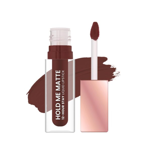 Swiss Beauty Hold Me Matte Liquid Lipstick | 12 Hours Stay | Non-Transfer Lipstick | Waterproof Lipstick with Intense Hydration| Shade - Hersheys, 4.5ml - Fast Shipping to USA & Canada