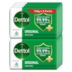 Dettol Original Germ Protection Bathing Soap Bar| Kills 99.99% germs, 125g each (Pack of 8) - Fast Shipping to USA & Canada - Image 2