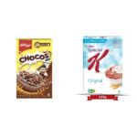 Kellogg's Combo, Kellogg's Chocos, High in Protein, B Vitamins, Calcium and Iron, 700g and Kellogg's Special K Original, Breakfast Cereals, 435g - Fast Shipping to USA & Canada