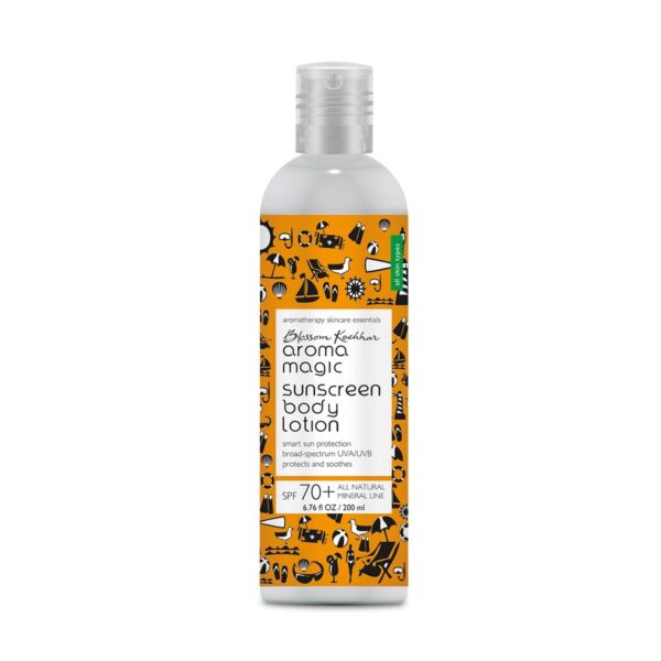 Aroma Magic Sunscreen Body Lotion SPF 70+ All Natural Mineral Line - 200 ml - Fast Shipping to USA & Canada