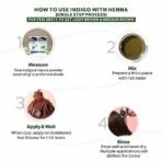 Indus Valley Bio Organic 100% Herbal Indigo Powder for Natural Hair Coloring, Organic Indigo Powder Protects hair from Damage - 100 gm - Fast Shipping to USA & Canada - Image 6