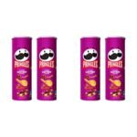 Kellogg's Pringles Desi Masala Tadka 107g (Pack of 4) - Fast Shipping to USA & Canada