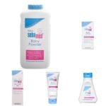 Sebamed Baby Kit, with Baby Powder 200 g, baby lotion 100 ml, baby shampoo 150 ml, baby rash cream 100 ml, baby massage oil 150 ml - Fast Shipping to USA & Canada