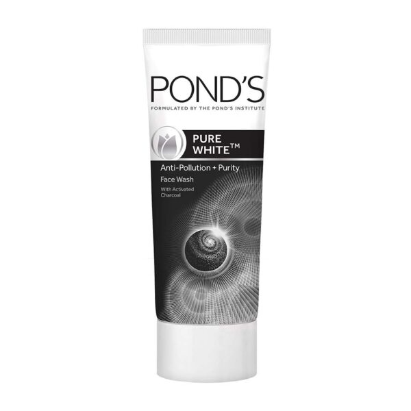 Pond's Pure White Anti Pollution Activated Charcoal Face Wash, 200 g - Fast Shipping to USA & Canada
