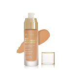 Swiss Beauty High Performance Foundation | Water-Resistant | Medium To Buildable Coverage Liquid Dewy Finish | Lightweight | Easy To Blend | With Vitamin C & Niacinamide | 08 Sun Beige, 55G - Fast Shipping to USA & Canada