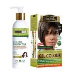 INDUS VALLEY Colour Protective Shampoo 200 ml Without Sles, No Parabens, Ph 5.5 with Natural Damage Free Gel Colour Medium Brown 4.00 Gel Hair Colour (20 g, 200 +200ml = 400 ml) - Fast Shipping to USA & Canada - Image 2