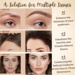 HUDA GIRL Dual Color 2in1 Hairline Powder & Eyebrow Filler for Women, Eyebrow Shaper Kit including Instant Hair touch Up Stick Black n Brown with Eyebrow Razor, 2Pcs Eyebrow Brush / Spoolie & 3 Brow Stencils - Fast Shipping to USA & Canada - Image 7