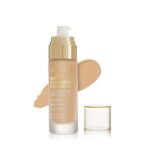 Swiss Beauty High Performance Foundation | Water-Resistant | Medium To Buildable Coverage Liquid Dewy Finish | Lightweight | Easy To Blend | With Vitamin C & Niacinamide | 07 Natural Buff, 55G - Fast Shipping to USA & Canada