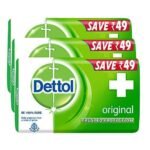Dettol Bathing Soap Original, 150gm, Pack of 3 - Fast Shipping to USA & Canada