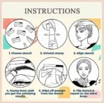 HUDA GIRL Professional Eyebrow Filler and Shaper Kit for Women and Men - Eyebrow Stamp, 2Pcs Eyebrow Brush, 3Pcs Stencils (Dark Brown) - Fast Shipping to USA & Canada - Image 4