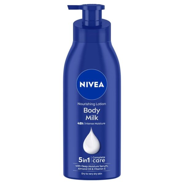 NIVEA Nourishing Body Milk 400ml Body Lotion | 48 H Moisturization | With 2X Almond Oil | Smooth and Healthy Looking Skin |For Very Dry Skin - Fast Shipping to USA & Canada