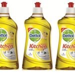 Dettol Kitchen Dish and Slab Gel - 400 ml (Lemon Fresh, Pack of 3) - Fast Shipping to USA & Canada