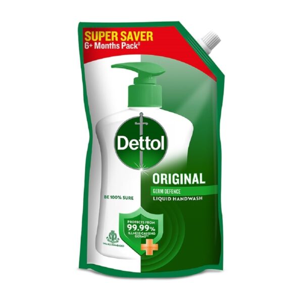 Dettol Liquid Handwash Refill - Original Hand Wash- 675ml | Germ Defence Formula | 10x Better Germ Protection - Fast Shipping to USA & Canada