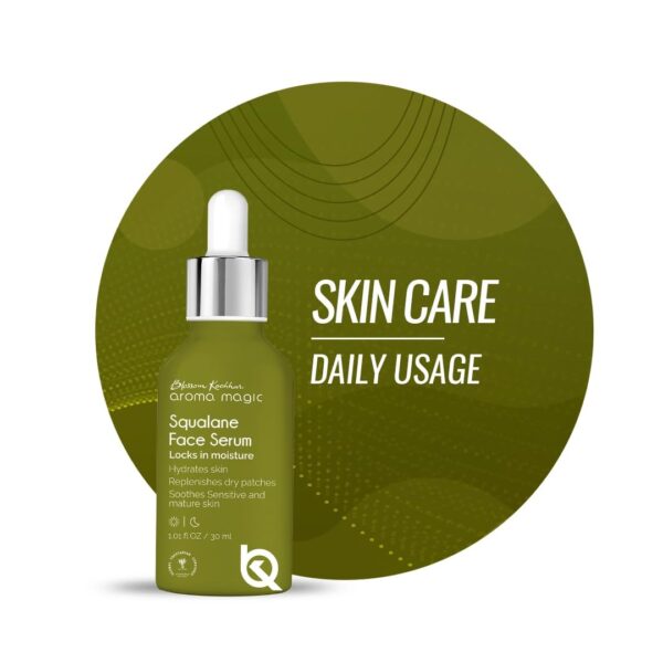 Aroma Magic Squalane Lightweight Face Serum | For Skin Hydration, Provides light Moisturization & Reduces Fine Lines, Restore Dry Patches| 30 ml (Pack of 1) - Fast Shipping to USA & Canada
