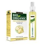 INDUS VALLEY Bio Organic Multani Mitti Powder | Healing Clay | Bentonite clay + Aloevera Cucumber water Toner - 200g+250ml - Fast Shipping to USA & Canada