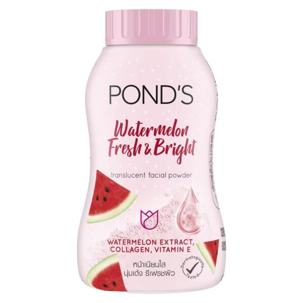 POND'S Watermelon Fresh & Bright Translucent Facial Powder For All Skin Types, 50 Gm, Rose - Fast Shipping to USA & Canada