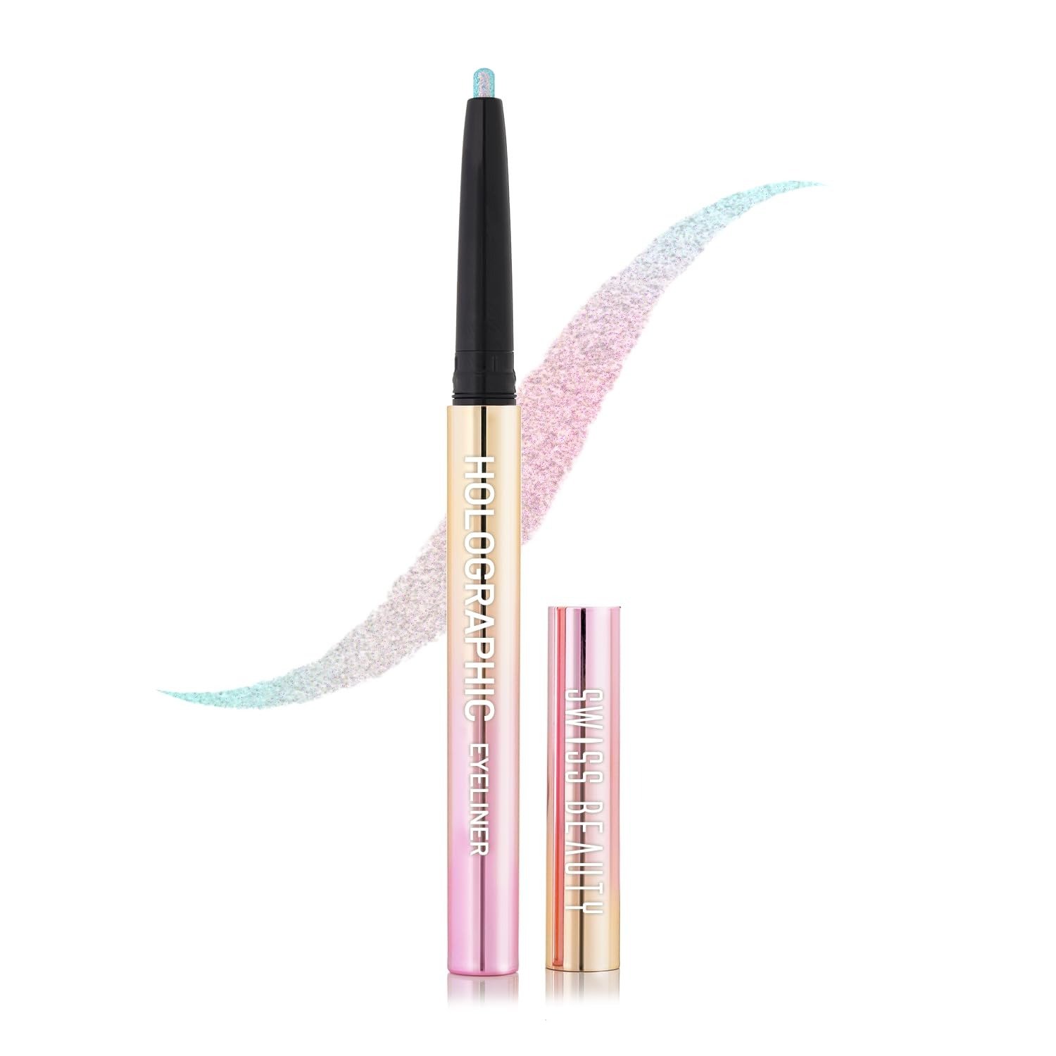51oyU3eHu5L-1.jpg Swiss Beauty Holographic Shimmery Eyeliner | Waterproof, Smudge proof, Long lasting eyeliner with easy application | Shade- Nebula, 0.2g - Fast Shipping to USA & Canada - Image 1
