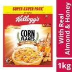 Kellogg's Real Almond and Honey Corn Flakes, 1kg and Kellogg's Chocos, 1.2kg - Fast Shipping to USA & Canada - Image 3