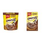 Kellogg's Combo, Kellogg's Chocos, High in Protein, B Vitamins, Calcium And Iron, 1.2kg Pack and Kellogg's Chocos, High in Protein, B Vitamins, Calcium and Iron, 700g - Fast Shipping to USA & Canada