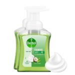 Dettol Foaming Handwash Pump - Aloe Coconut (Pack of 2-250ml each) | Rich Foam | Moisturizing Hand Wash | Soft on Hands - Fast Shipping to USA & Canada