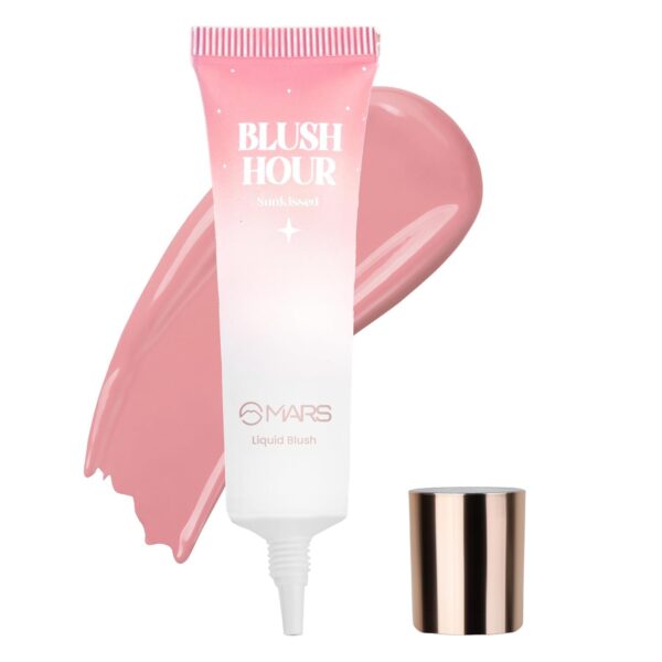 MARS PREMIUM Liquid Blush Hour | Dewy-Matte Finish | Highly Pigmented | Lightweight & Long-Lasting Formula | Effortless Application (12 ml) (03-SUNKISSED) SH-7711 - Fast Shipping to USA & Canada