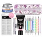HUDA GIRL 16 IN 1 Poly Nail Extension Gel Kit: Complete Builder Gel Nail Art Set (Multicolor) - Fast Shipping to USA & Canada - Image 2