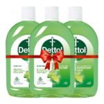 Dettol Liquid Disinfectant Lime Fresh, 550ml - Pack of 3 - Fast Shipping to USA & Canada