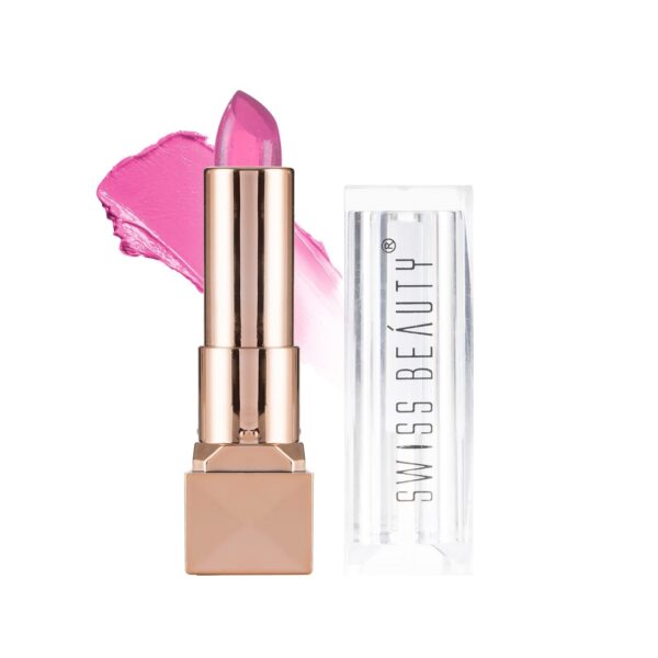 Swiss Beauty Glitter Color Change Gel Lipstick | Moisturising | Glossy Finish | Gives a Natural Colour | Lightweight | Shade-02, 3.6gm - Fast Shipping to USA & Canada