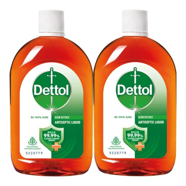 Dettol Antiseptic Disinfectant liquid for First aid, Surface Cleaning and Personal Hygiene, 250ml, Pack of 2 - Fast Shipping to USA & Canada