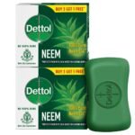 Dettol Neem Bathing Soap Bar with Pure Neem Oil, 75g (Buy 3 Get 1 Free) Pack of 2, Combo Offer on Bath Soap - Fast Shipping to USA & Canada