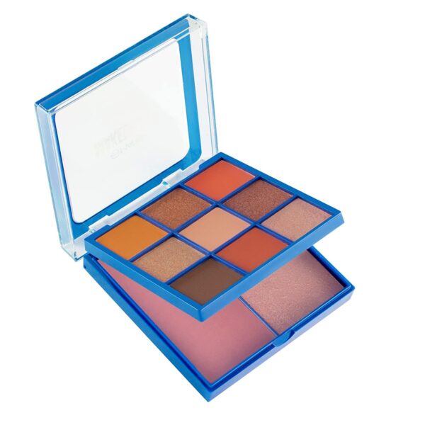 MARS Face and Eye Makeup Kit for Women | 9 Highly Pigmented Eyeshadows with Blusher and Highlighter | Attached Mirror (16.0 gm) (Multicolor-01) - Fast Shipping to USA & Canada