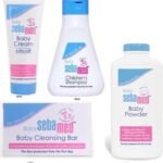 SebaMed Baby Cream Powder Cleaning Bar Shampoo (White), 4 Count - Fast Shipping to USA & Canada