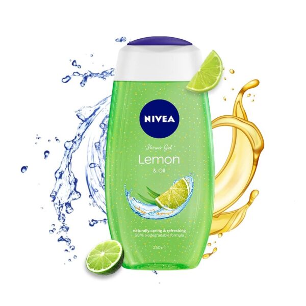 NIVEA Bath Care Lemon and Oil Shower Gel, 250ml - Fast Shipping to USA & Canada
