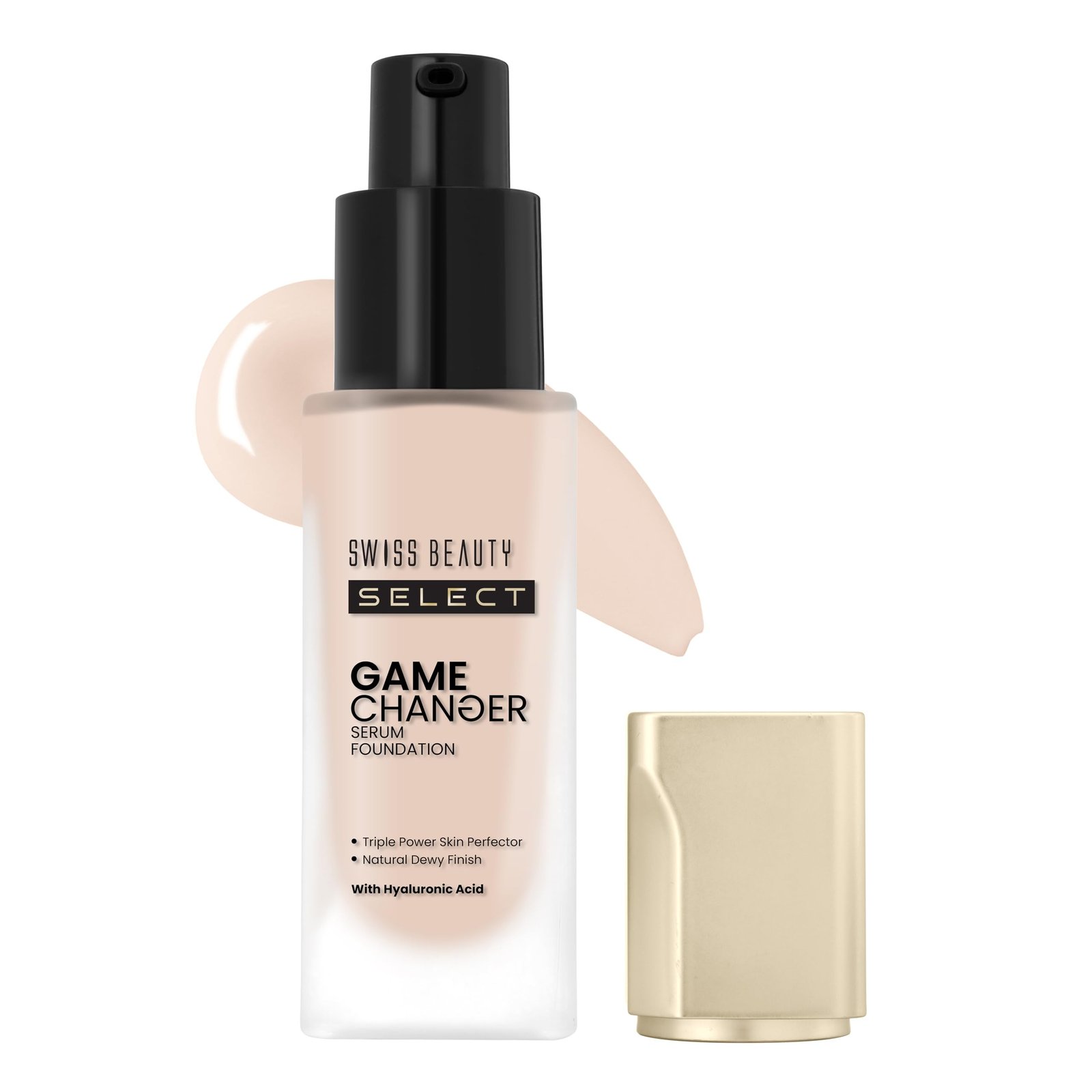 61DBIuR5a4L-1.jpg Swiss Beauty Select Game Changer Serum Lightweight Foundation | With Natural and Dewy finish | Shade- Creamy Vanilla, 30gm | - Fast Shipping to USA & Canada - Image 1