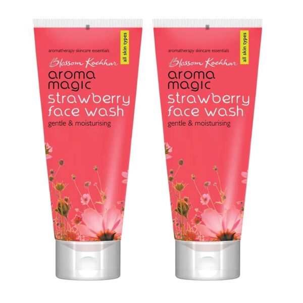 Aroma Magic Strawberry Facewash (100ml) (Pack of 2) - Fast Shipping to USA & Canada