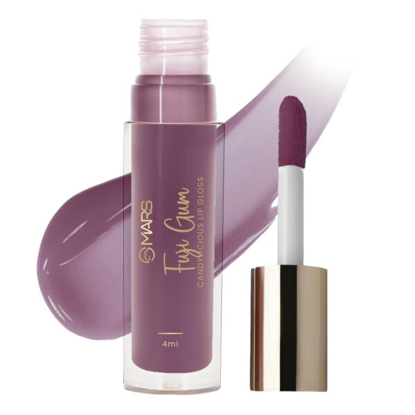 Mars Premium Candylicious Sheer Lip Gloss for Women | Hydrating & High Shine | Lightweight | Non-Sticky | Enriched with Vitamin-E, Hyaluronic Acid & Avocado Ester (4.0ml) (10-FUJI GUM)-SH7711 - Fast Shipping to USA & Canada