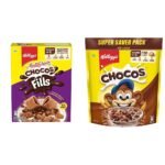 Kellogg's Chocos Fills, 250g and Kellogg's Chocos, 1.2kg - Fast Shipping to USA & Canada
