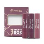 Mars PREMIUM Matte Box Set of 3 Lipsticks for Women | Long-Lasting | Smooth Finish | Moisturising | One Swipe Pigmentation (3x3.2 gm) (03-Plum)-SH7711 - Fast Shipping to USA & Canada