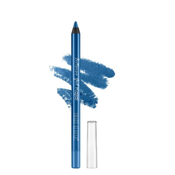 SWISS BEAUTY Intensegel Kajal Eyeliner Matte, Eye Makeup, Electric-Blue, 1.2G - Fast Shipping to USA & Canada