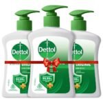 Dettol Liquid Handwash Dispenser Bottle Pump (Pack of 3 - 200ml each)- Original Hand Wash | Germ Defence Formula | 10x Better Germ Protection - Fast Shipping to USA & Canada