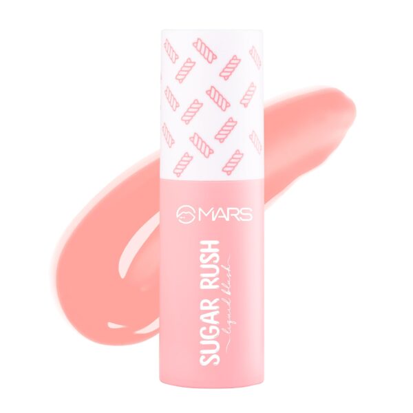 MARS Sugar Rush Liquid Blush (4.5ml) (01-MARSH MALLOW) | High-Pigmentation | Lightweight Formula | Dewy Matte Finish | Long-Lasting | Smooth Radiant Glow | Easy Doe-Foot Applicator