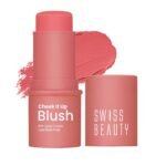 Swiss Beauty Cheek It Up Blush for Cheeks|Lumi-Matte Finish | Lightweight | Easily Blendable | With Jojoba Oil | Shade- Chic Me Up, 8g - Fast Shipping to USA & Canada