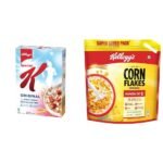 Kellogg's Original Special K | Low Fat | Breakfast Cereals, 435g, Kellogg's Corn Flakes Original, High in B Group Vitamins, 1.2 kg Pack - Fast Shipping to USA & Canada