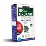 Indus Valley Bio Organic 100% Organic and Herbal Indigo Powder, for Natural Hair Coloring, Arrests Early Greying & Protects hair from Damage - (200g+50g) - Fast Shipping to USA & Canada