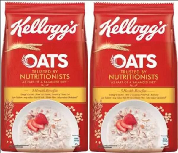 Kellogg's OATS 400 GRAMS (200g *2) (400 g, Vacuum Pack, Pack of 2) - Fast Shipping to USA & Canada