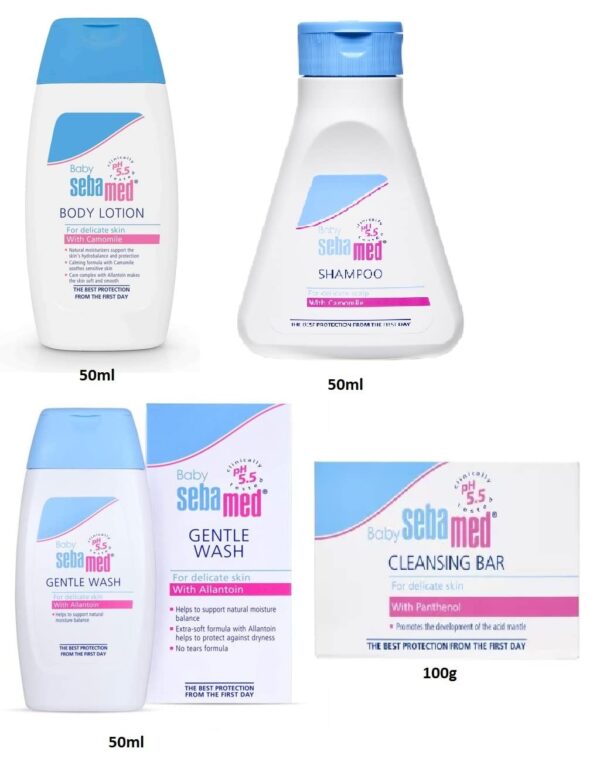 Sebamed Travel Pack (Lotion, Shampoo, Wash, Soap) - Fast Shipping to USA & Canada