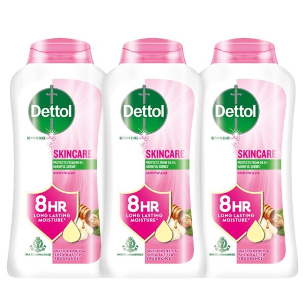 Dettol Body Wash and Shower Gel for Women and Men, Nourish (Pack of 3 - 250ml each) | Soap -Free Bodywash | 8h Moisturization - Fast Shipping to USA & Canada